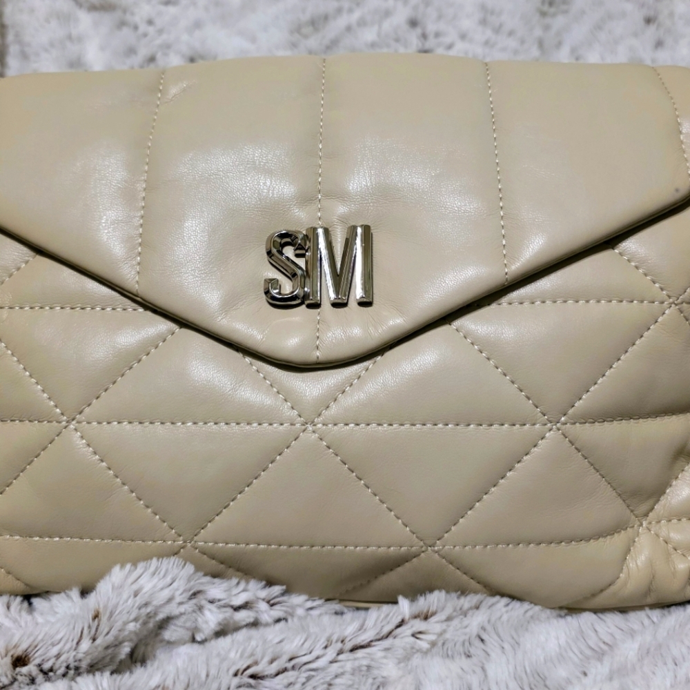 NWT STEVE MADDEN BCOLEMAN QUILTED CHAIN ACCENT Shoulder handbag